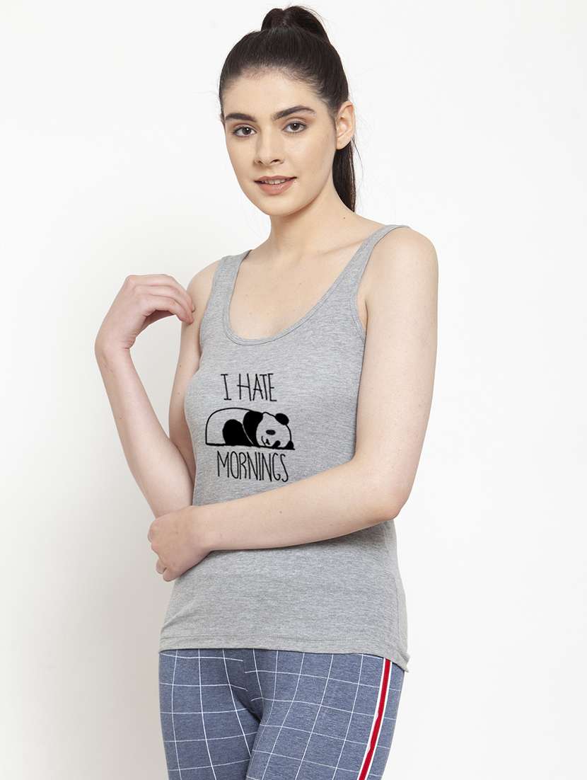 women's tank top scoop neck top - 17852784 - Standard Image - 1