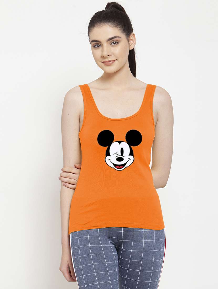 scoop neck graphic tank top 