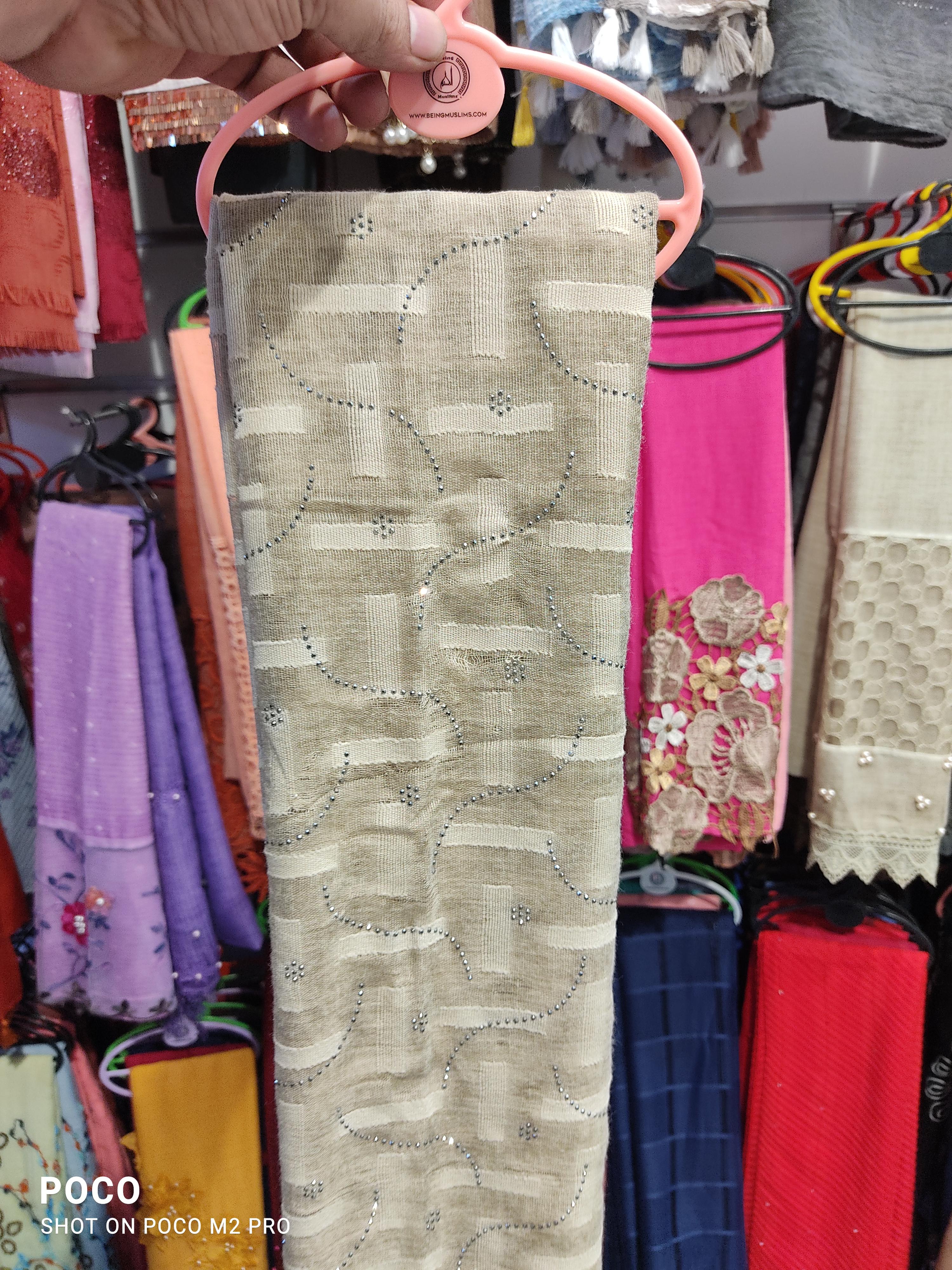 grey cotton dupatta - 17854634 -  Standard Image - 1