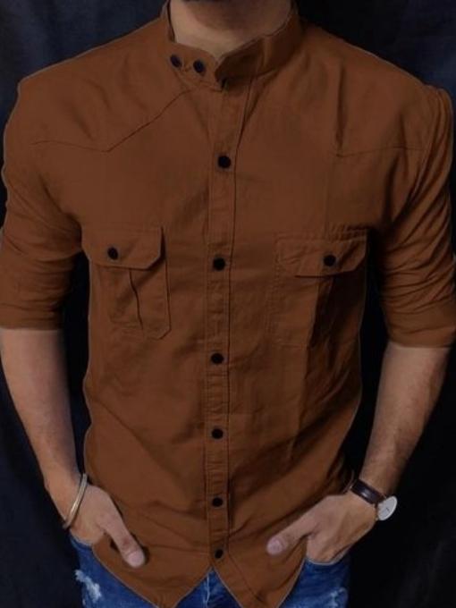 green cotton shirt - 17854681 - Standard Image - 1
