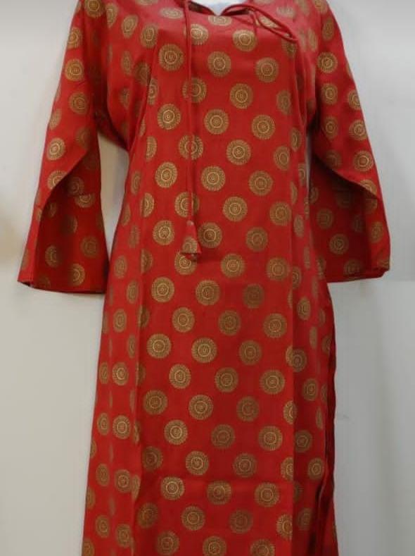 orange net kaftan - 17854785 - Standard Image - 1