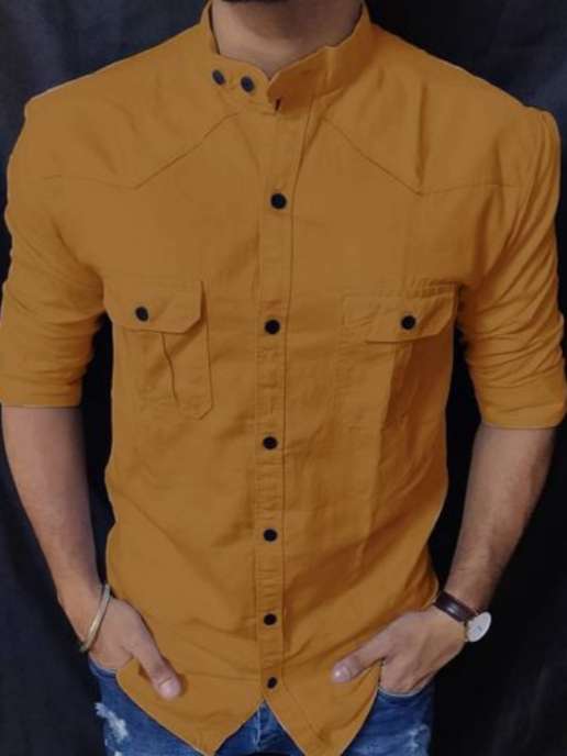 green cotton shirt - 17855135 -  Standard Image - 1