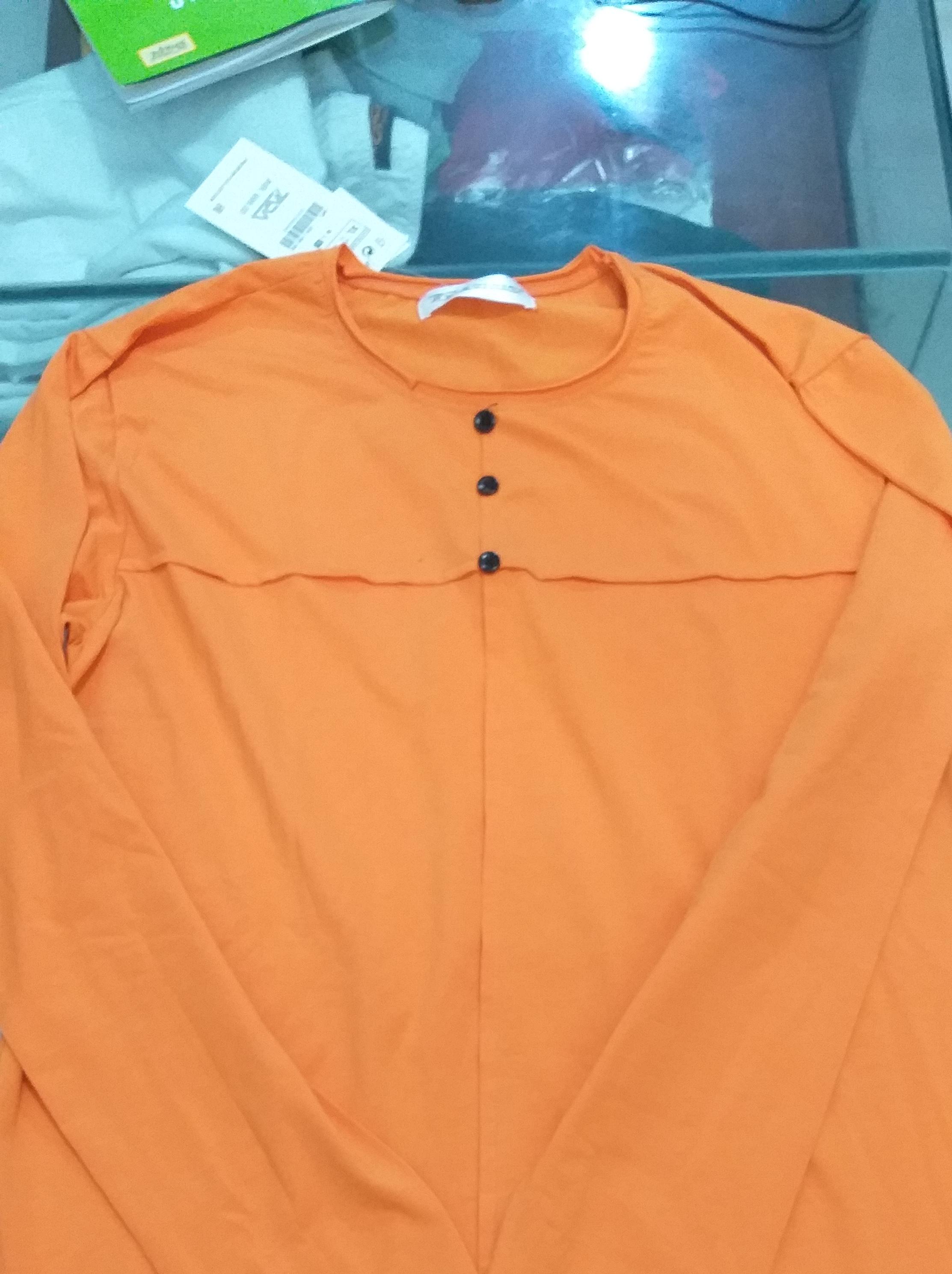 orange cotton casual shirt - 17855429 - Standard Image - 1