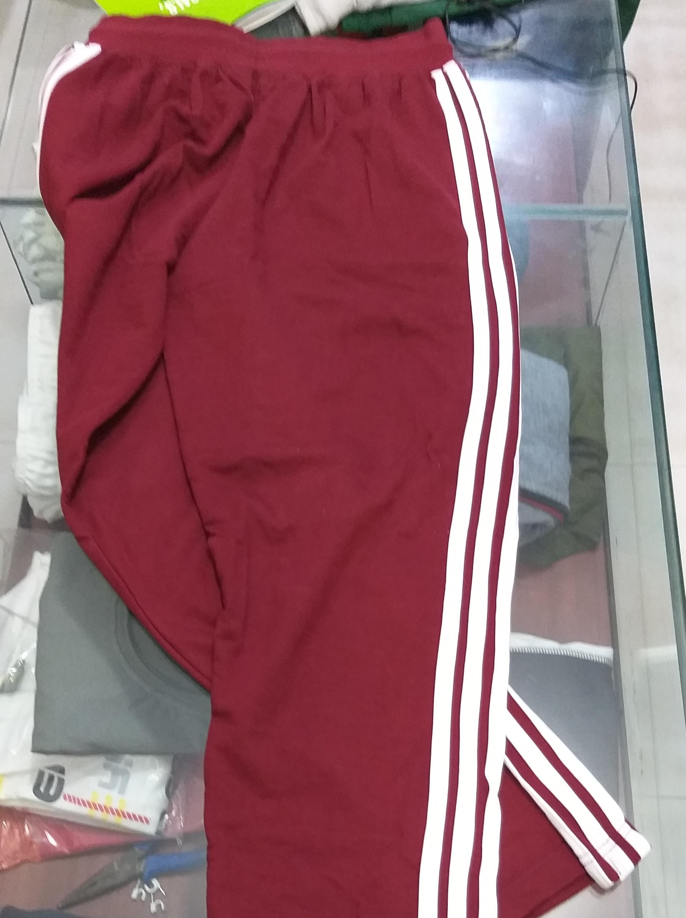 red cotton track pant - 17855439 - Standard Image - 1