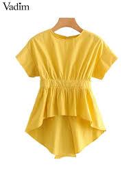 yellow cotton top - 17855539 - Standard Image - 1