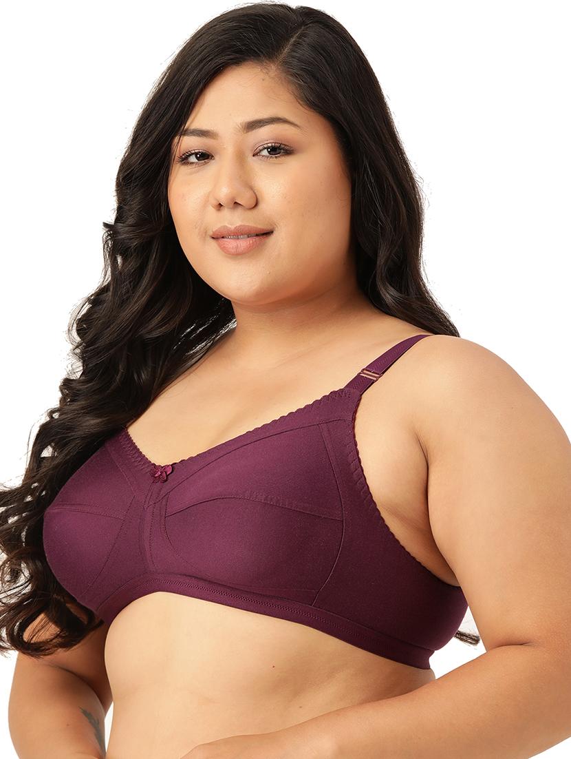 purple full coverage plus bra - 17855595 -  Standard Image - 1