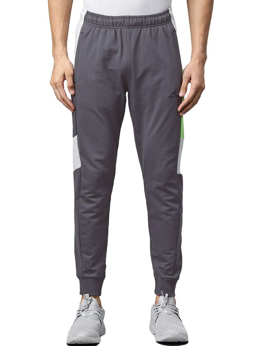 grey side taped track pants