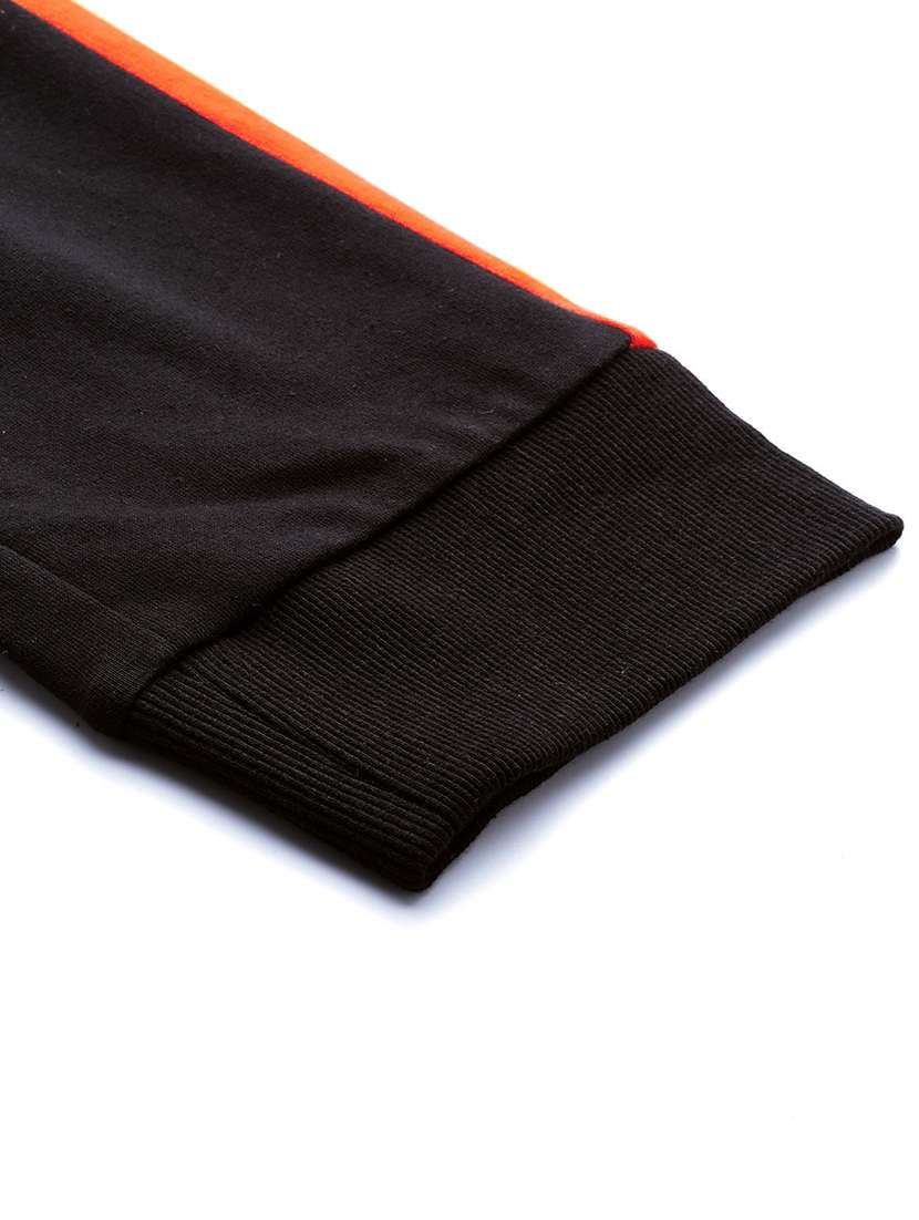 black side taped full length track pant - 17855651 -  Standard Image - 4