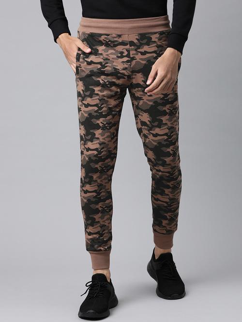 brown camouflage full length track pant - 17855654 -  Standard Image - 0