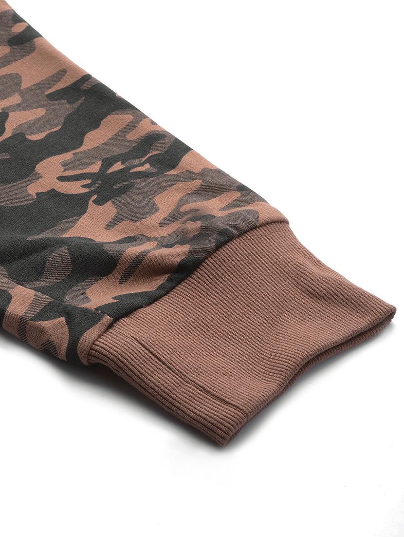brown camouflage full length track pant - 17855654 - Standard Image - 4