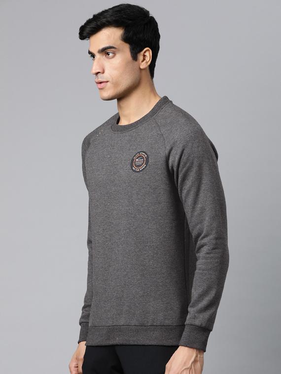 grey solid raglan sweatshirt - 17855663 - Standard Image - 1