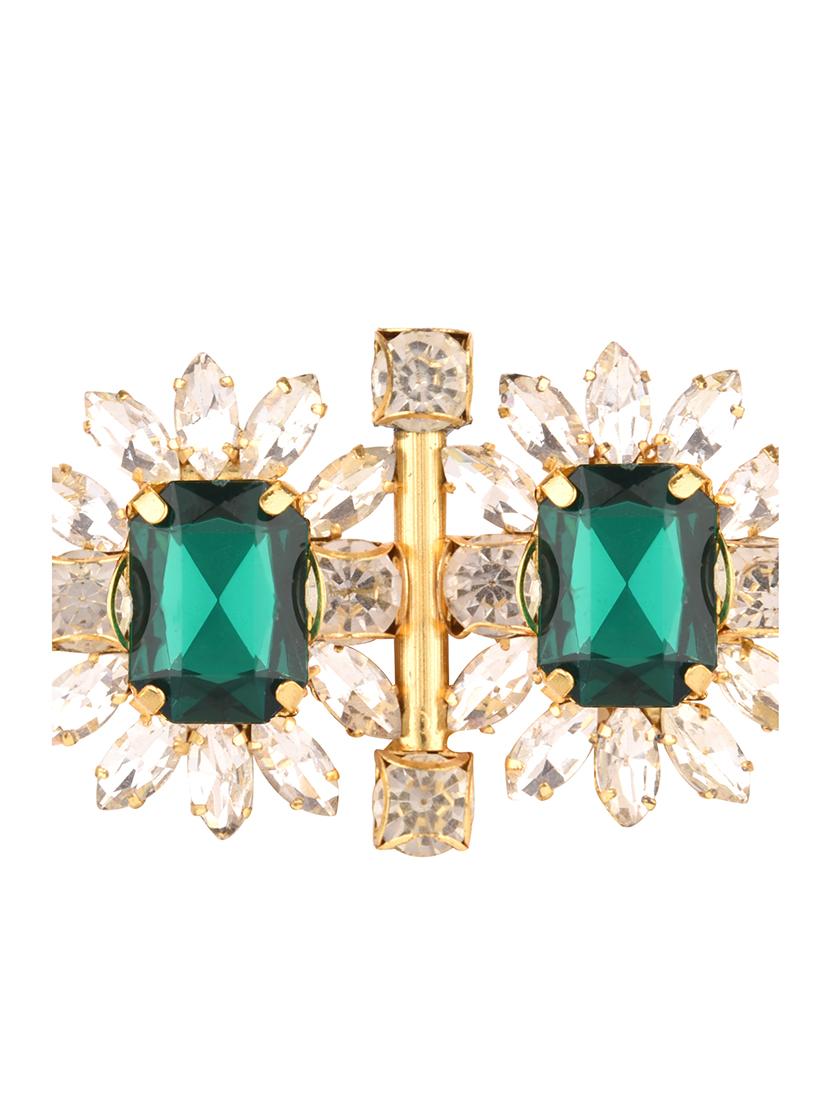green gold plated necklaces and earring - 17855990 - Standard Image - 1