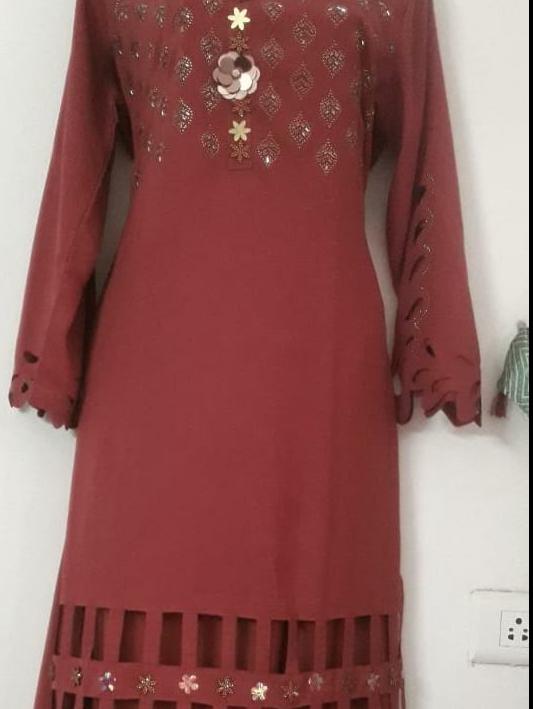 red net kaftan - 17856198 - Standard Image - 1