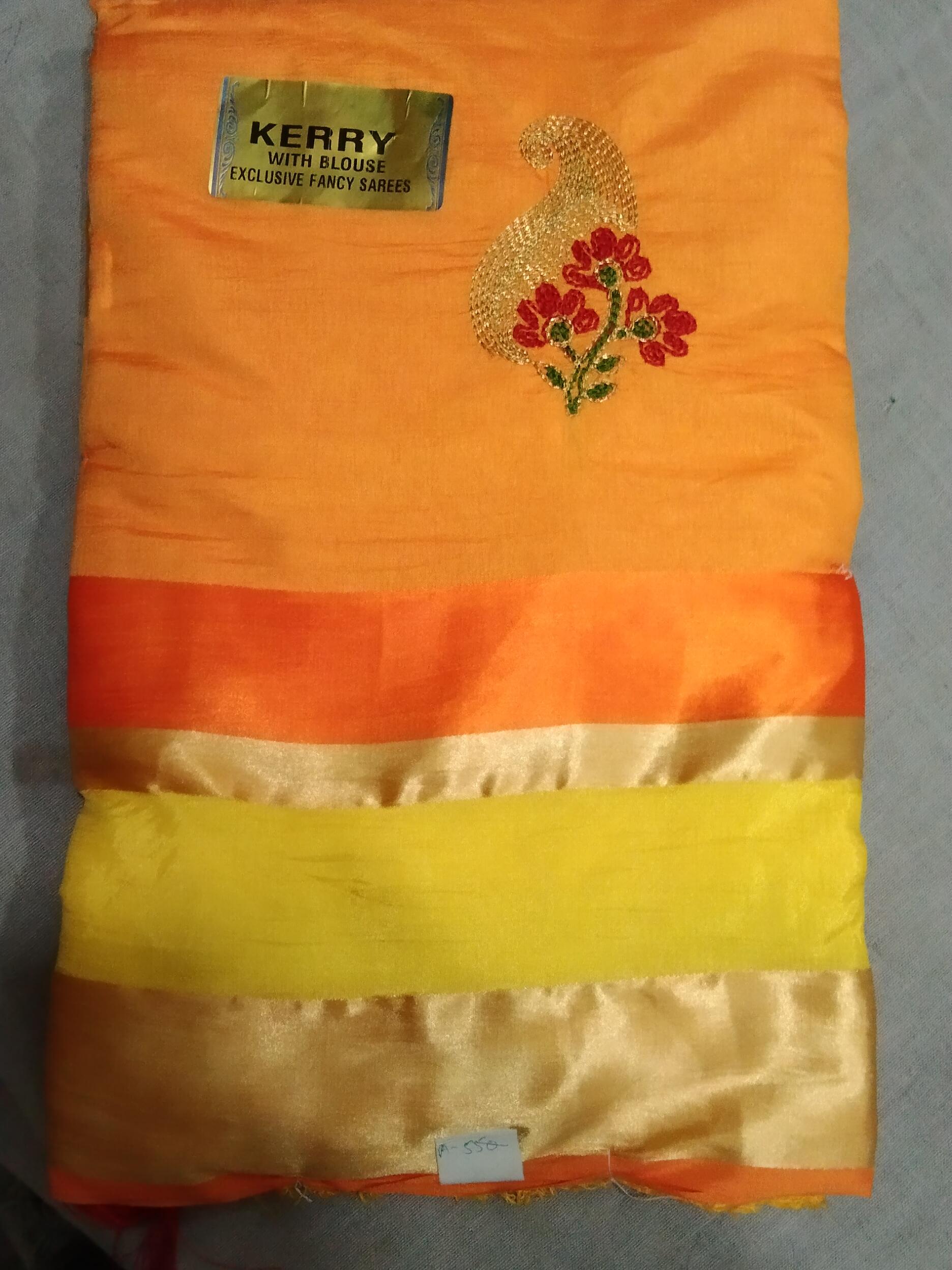 yellow silk saree - 17856214 - Standard Image - 1