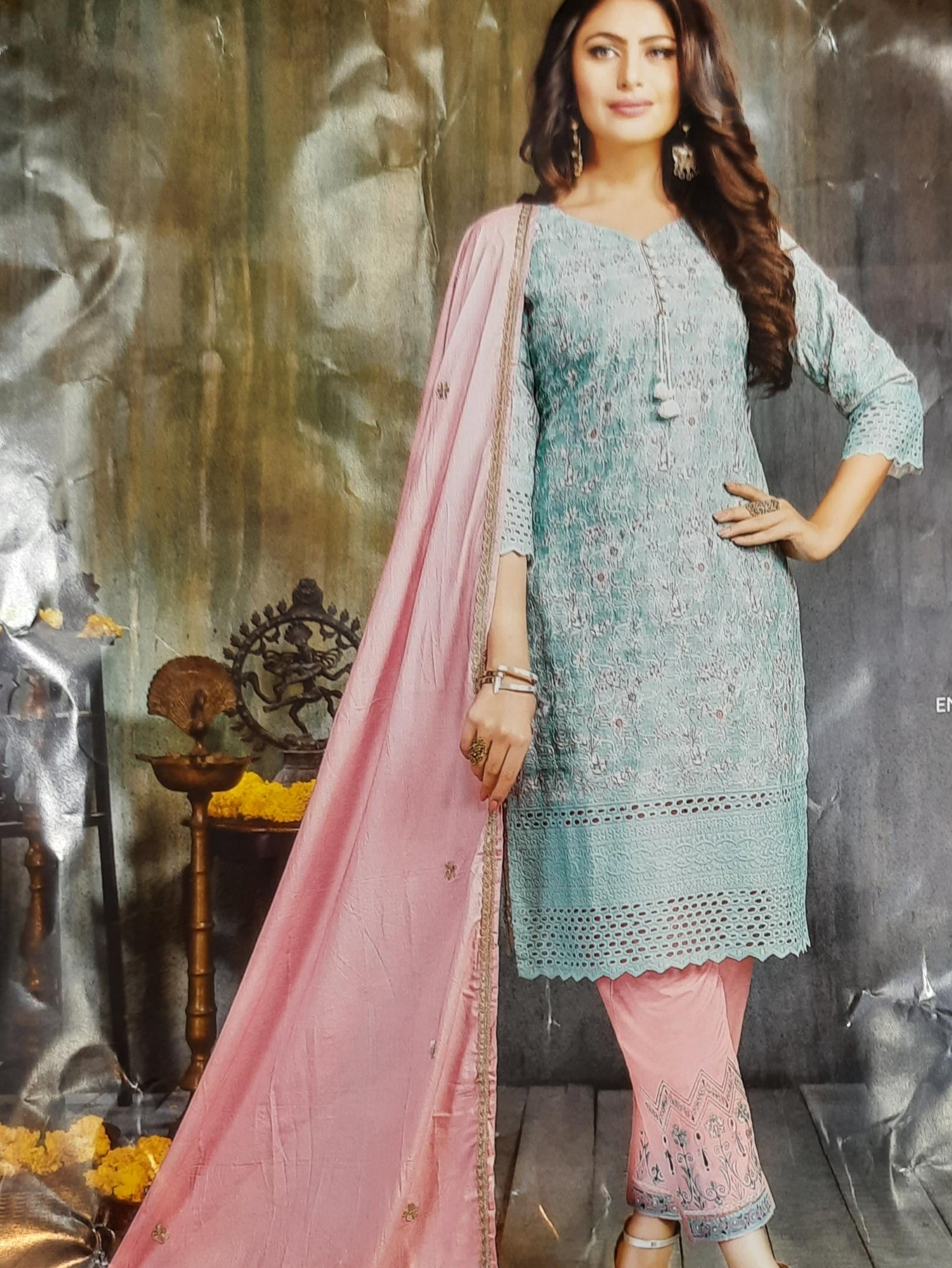 kurti paint set women with dupatta - 17856247 - Standard Image - 1
