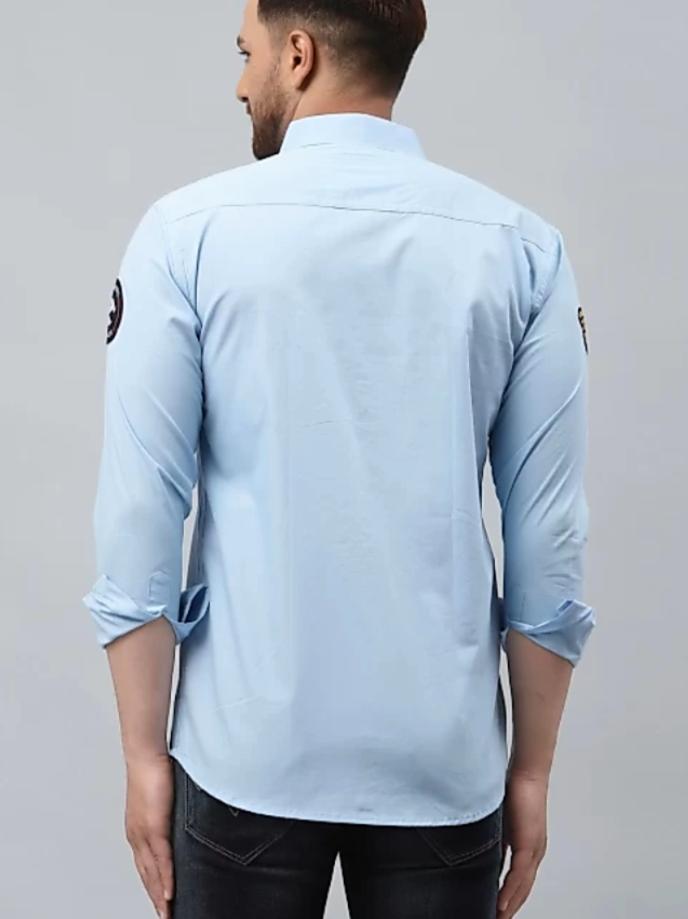 light blue cotton shirt - 17856370 - Standard Image - 1