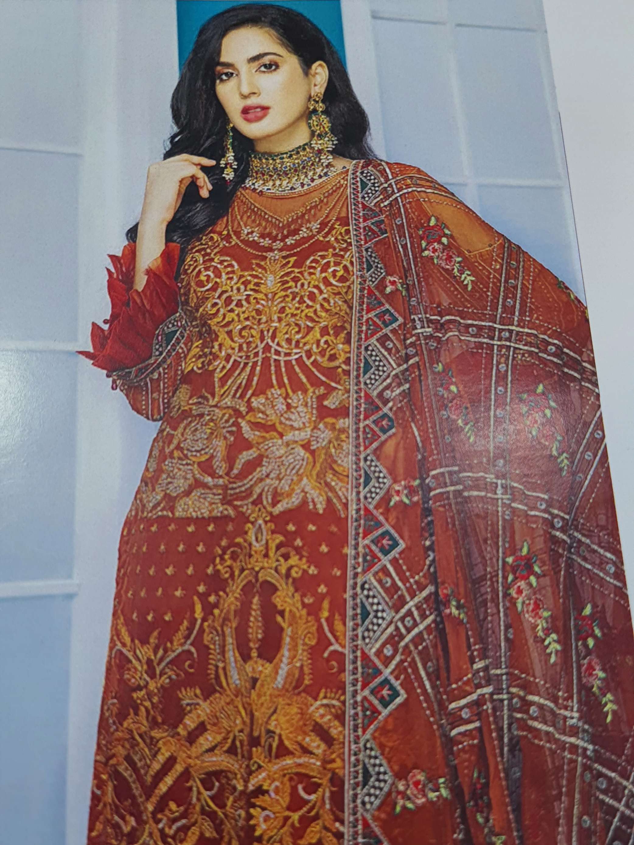 top gorgate heavey emborider bottom shantoon  - 17857707 -  Standard Image - 1