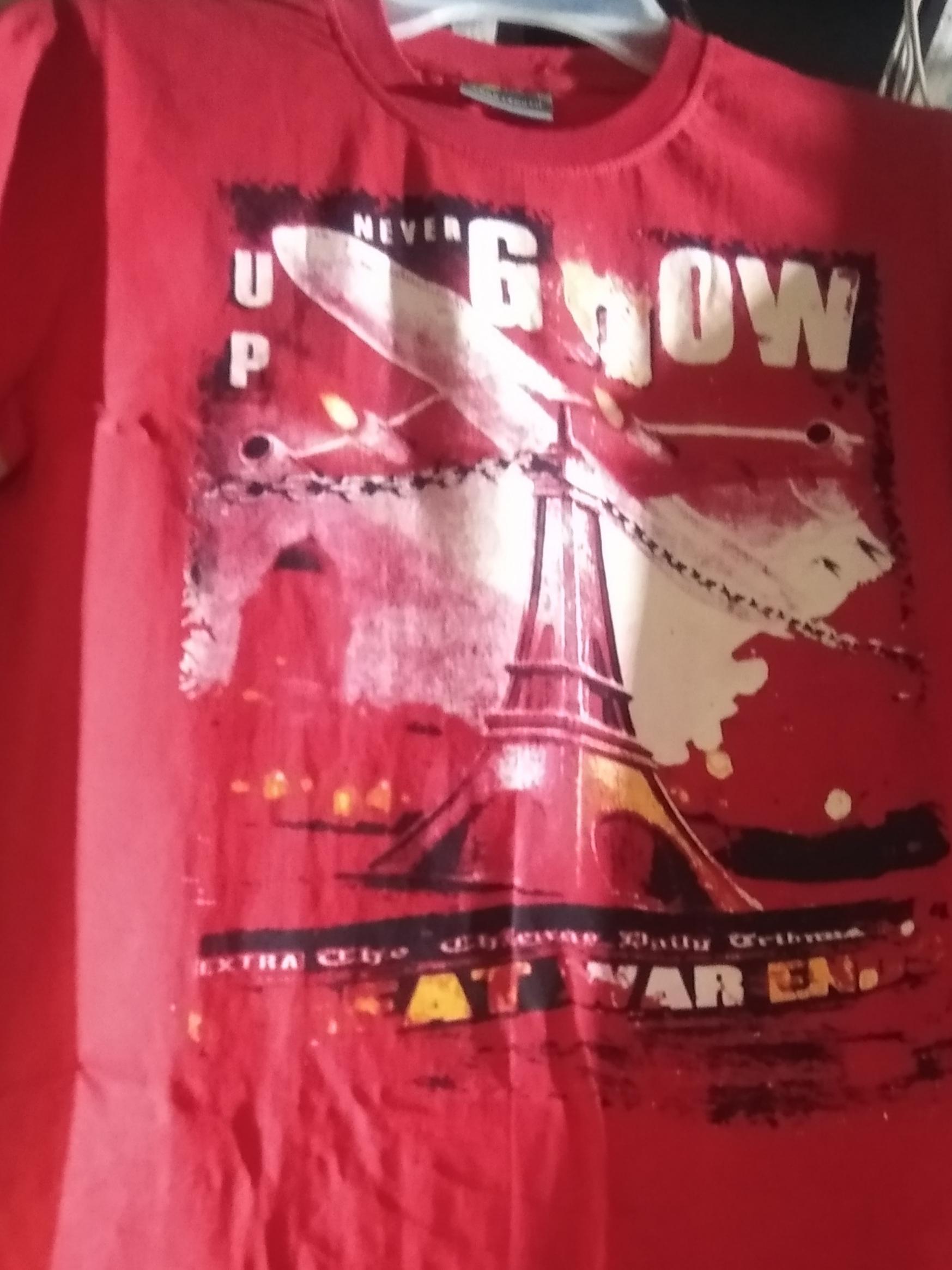 red slub tshirt - 17858362 - Standard Image - 1