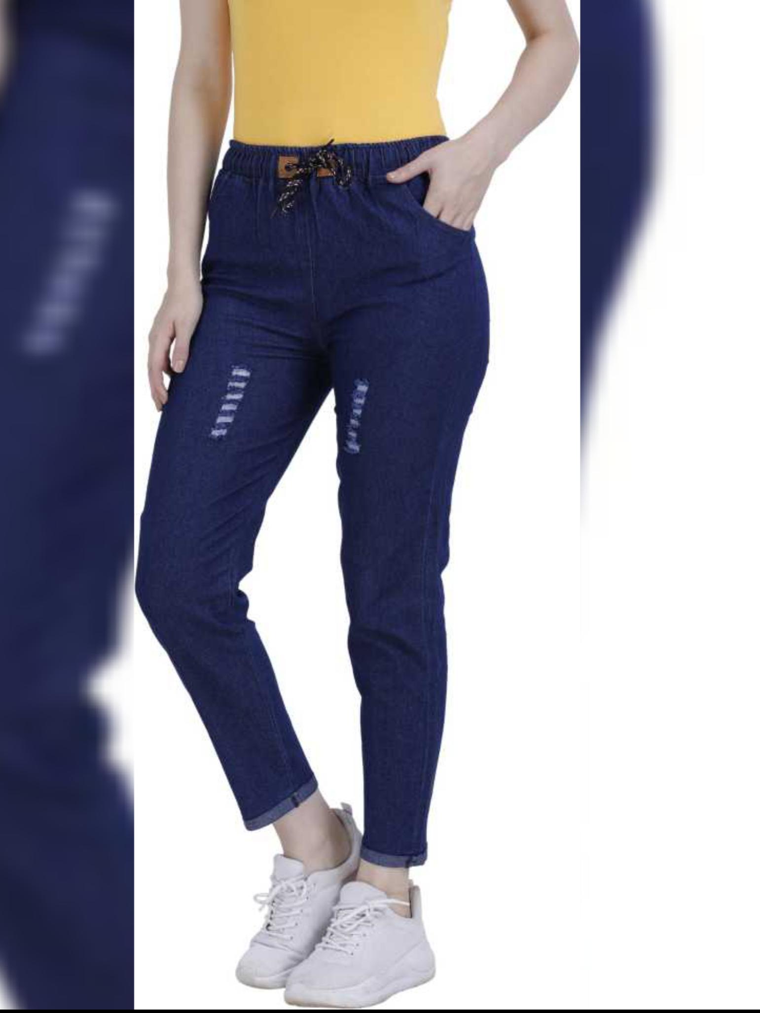 darkblue denim joggers - 17858365 -  Standard Image - 1