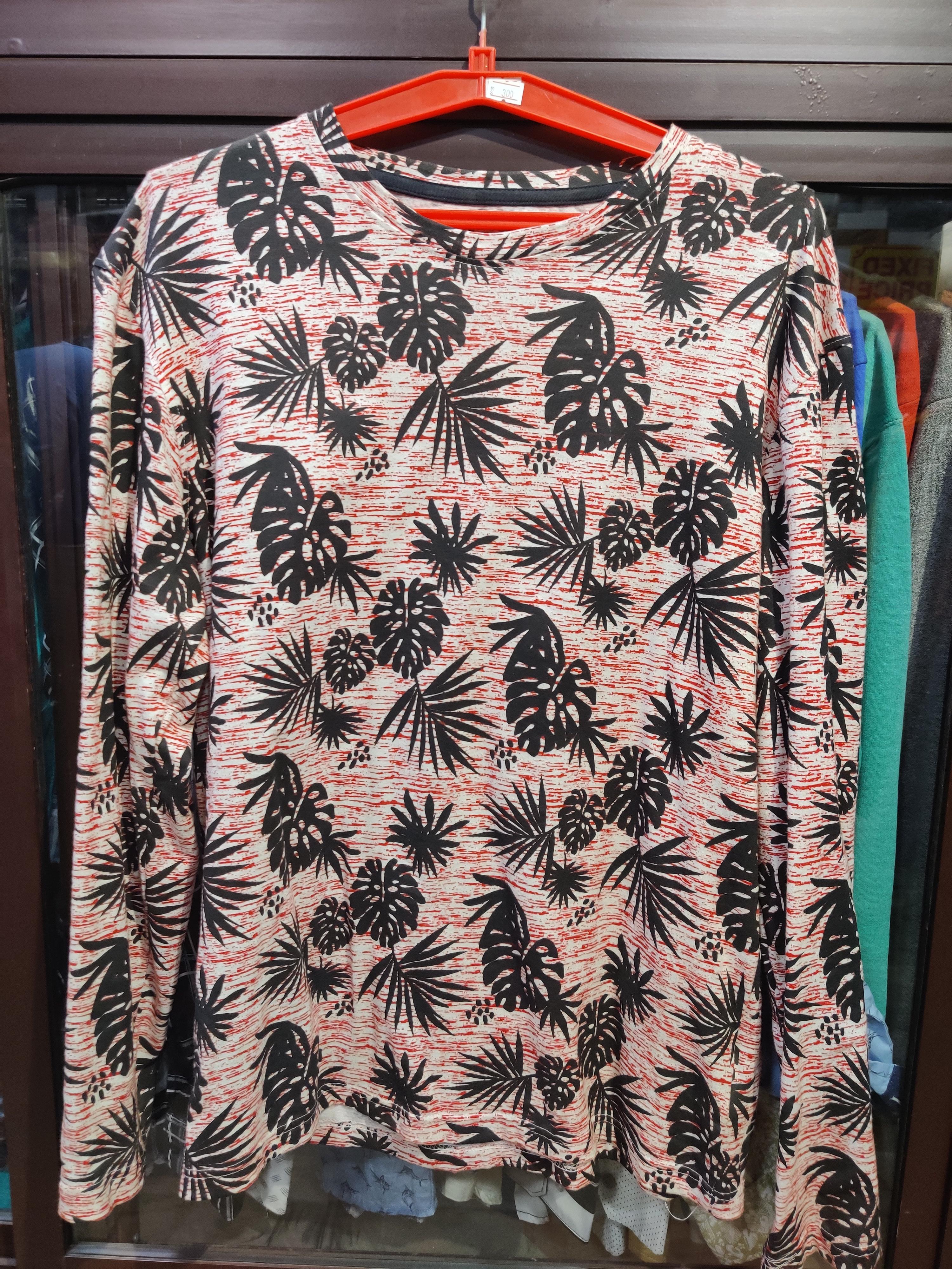 floral print full sleeve tshirt - 17859272 - Standard Image - 1