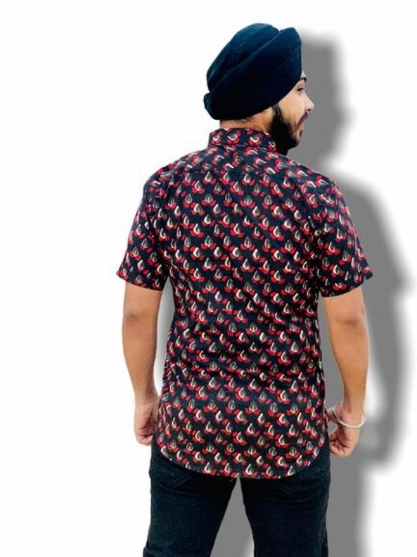 red cotton shirt - 17859481 - Standard Image - 1