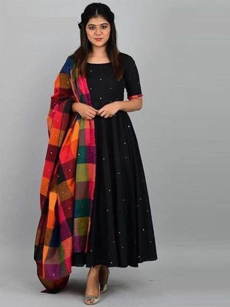 red cotton kurti - 17859506 - Standard Image - 1