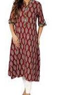 cotton with three quarter sleeve and - 17859967 - Standard Image - 1