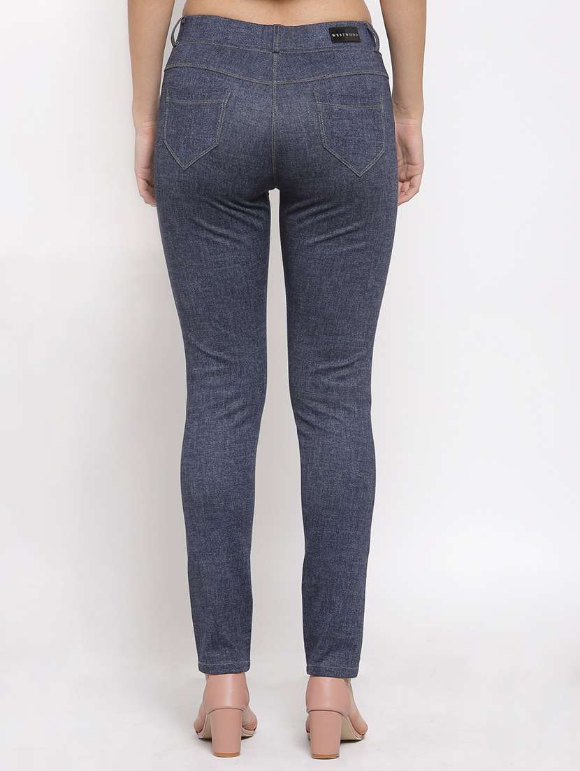 Mid Rise Solid Flat Front Trouser 