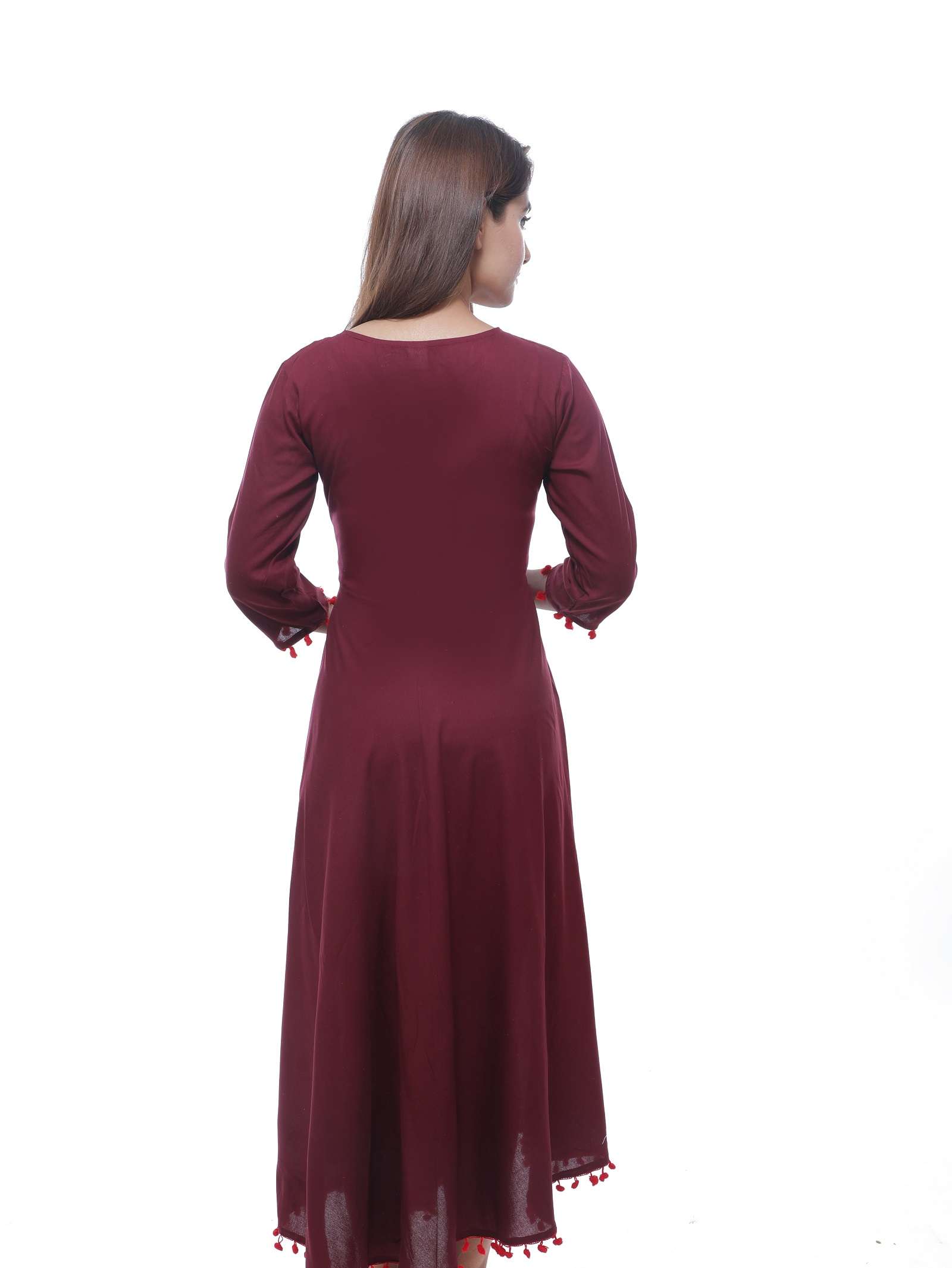 allenza women's rayon embroidery anarkali kurta  - 17860419 -  Standard Image - 1