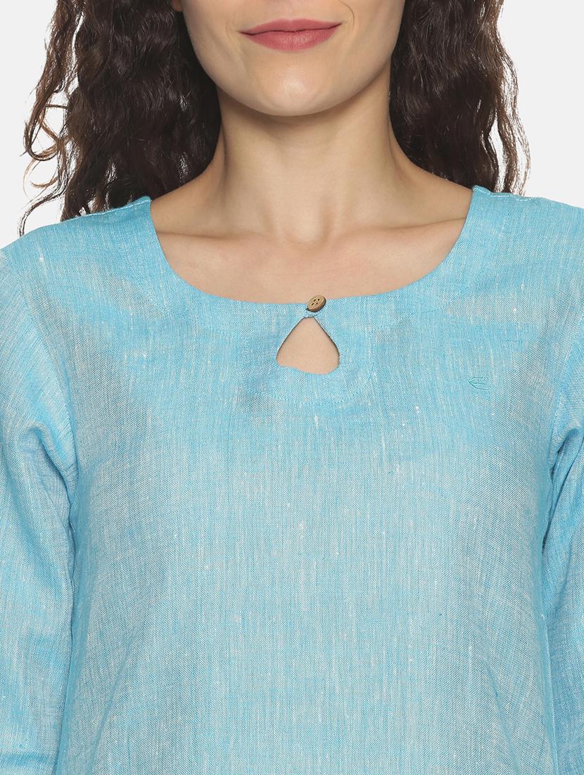 solid straight kurta - 17860566 - Standard Image - 4