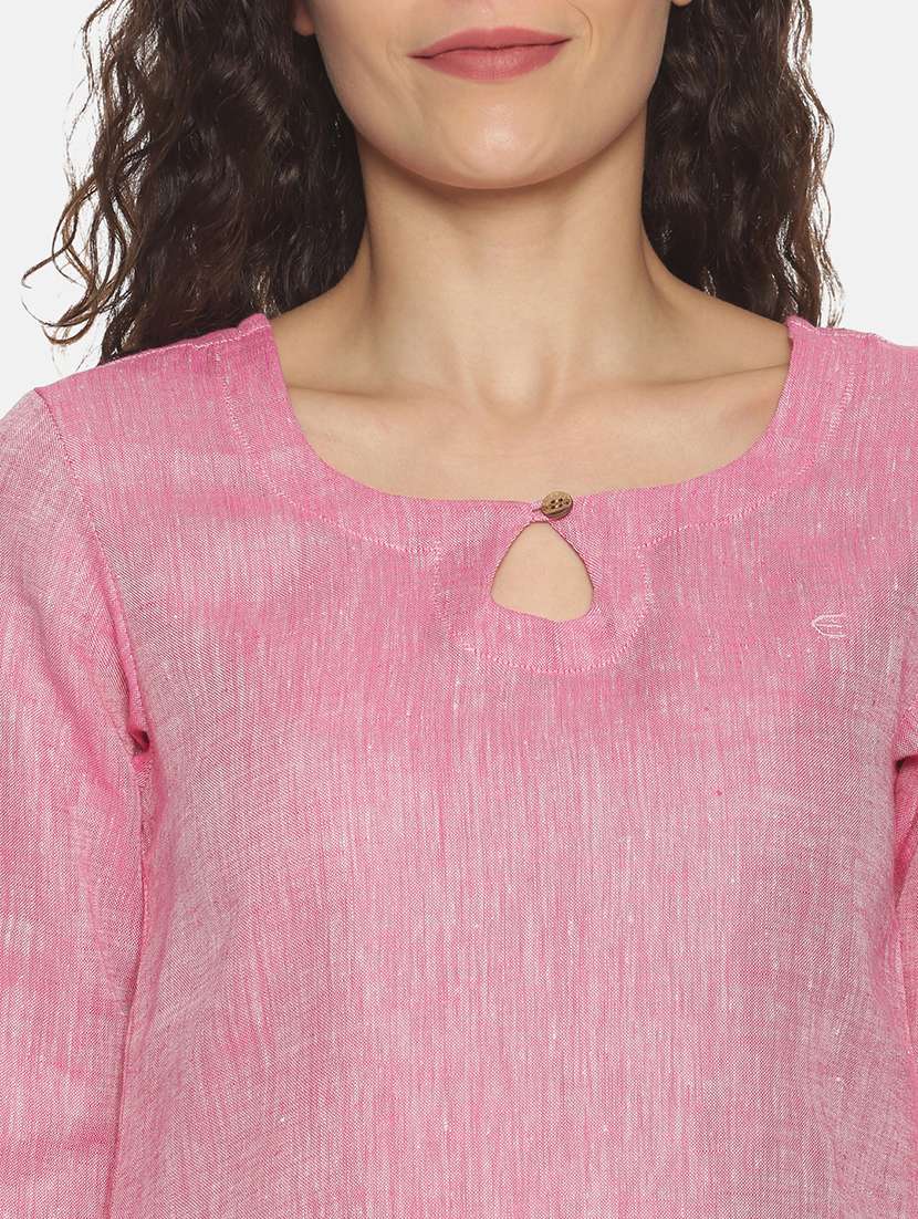 solid straight kurta - 17860568 -  Standard Image - 4