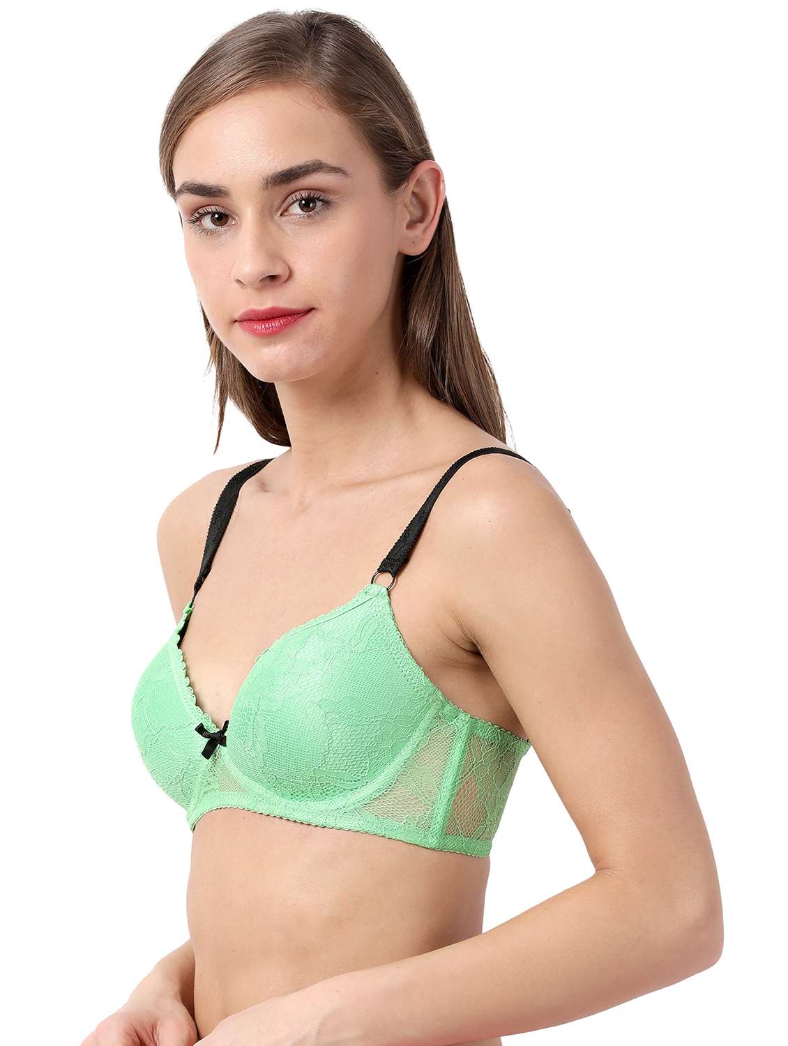 green laced t-shirt bra - 17860874 -  Standard Image - 1