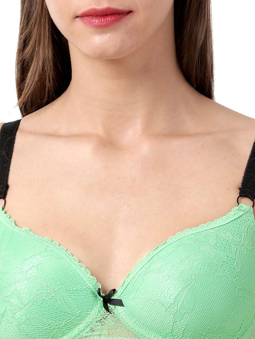 green laced t-shirt bra - 17860874 -  Standard Image - 4