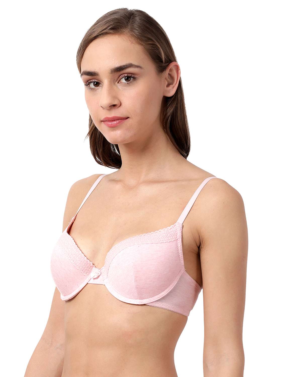 pink solid t-shirt bra - 17860882 -  Standard Image - 1