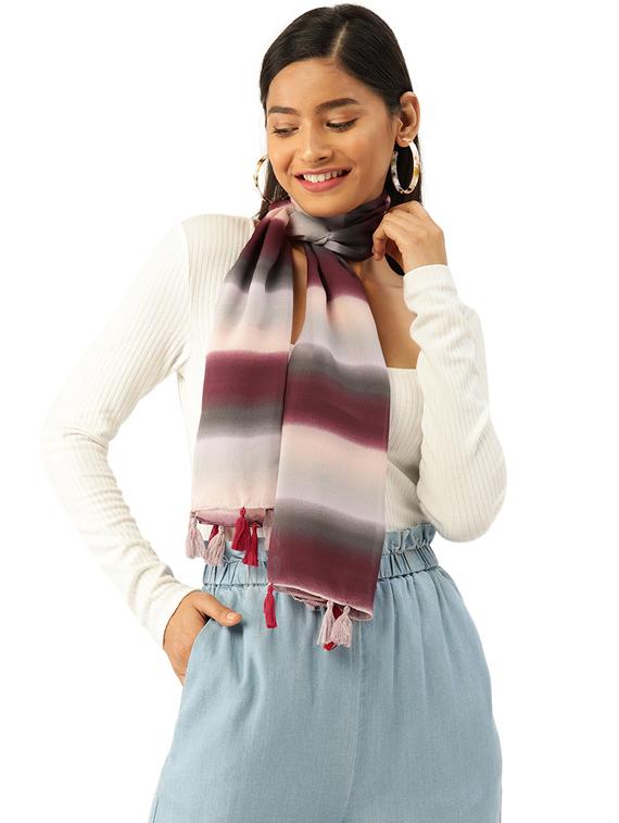 multi colored polyester scarf - 17860987 - Zoom Image - 0