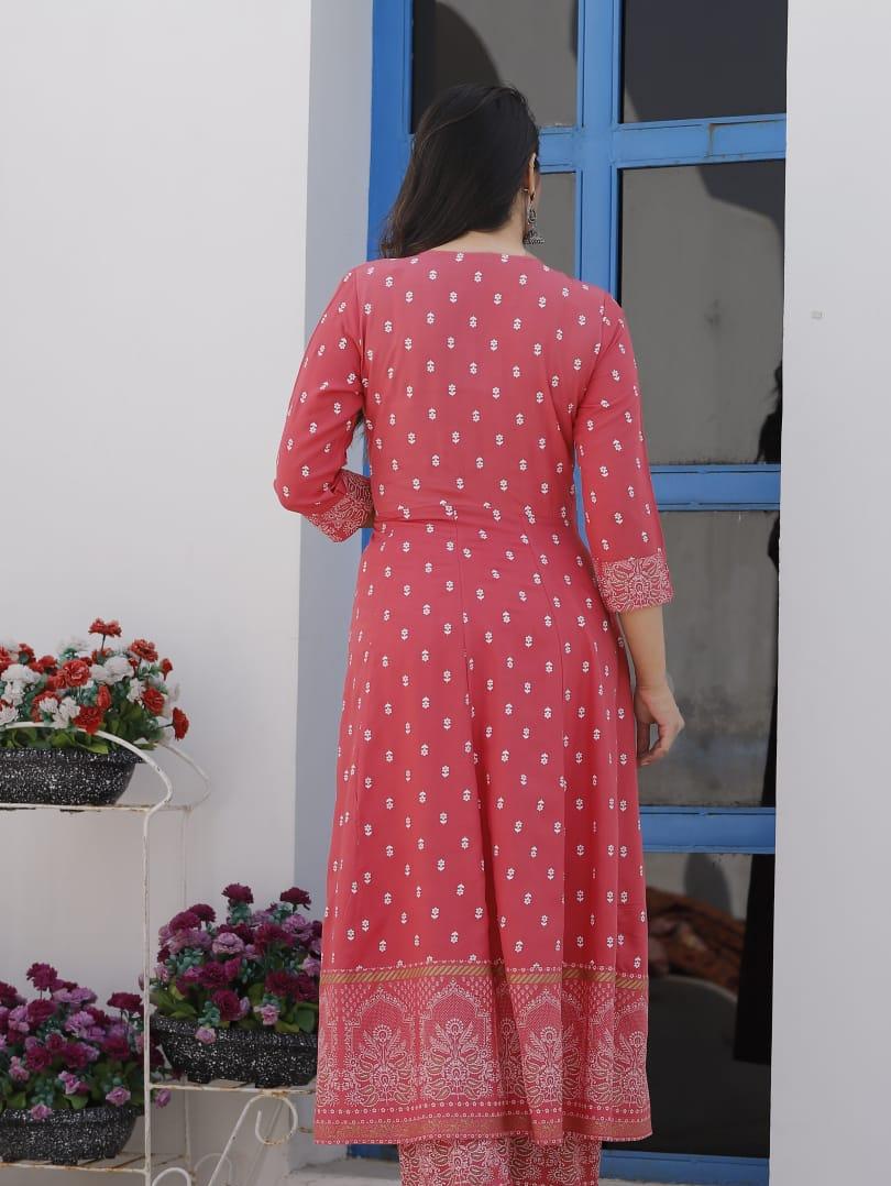 vestoj anarkali kurta and palazzo with mulmul dupatta - 17863737 -  Standard Image - 1