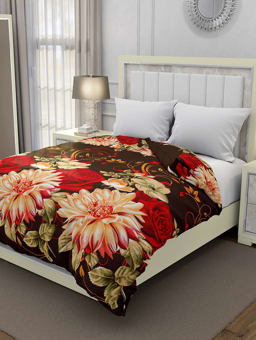 130 gsm microfiber reversible ac double bed comforter
