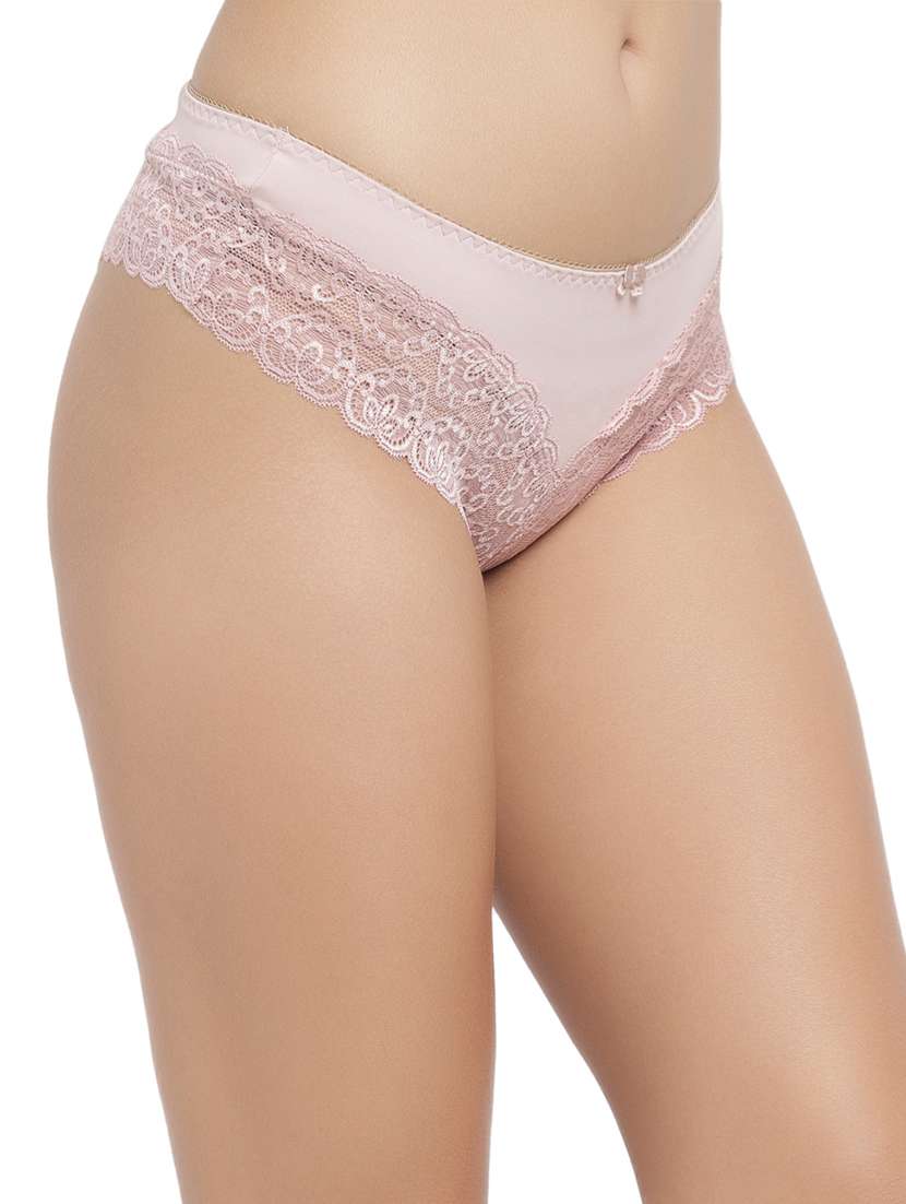 low rise lace detail bikini - 17865766 - Standard Image - 1