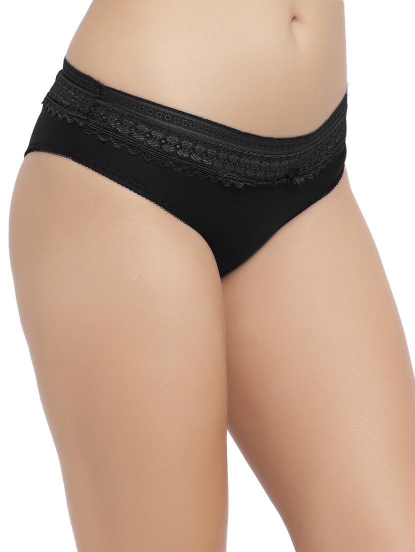 low rise lace detail bikini - 17865769 - Standard Image - 1