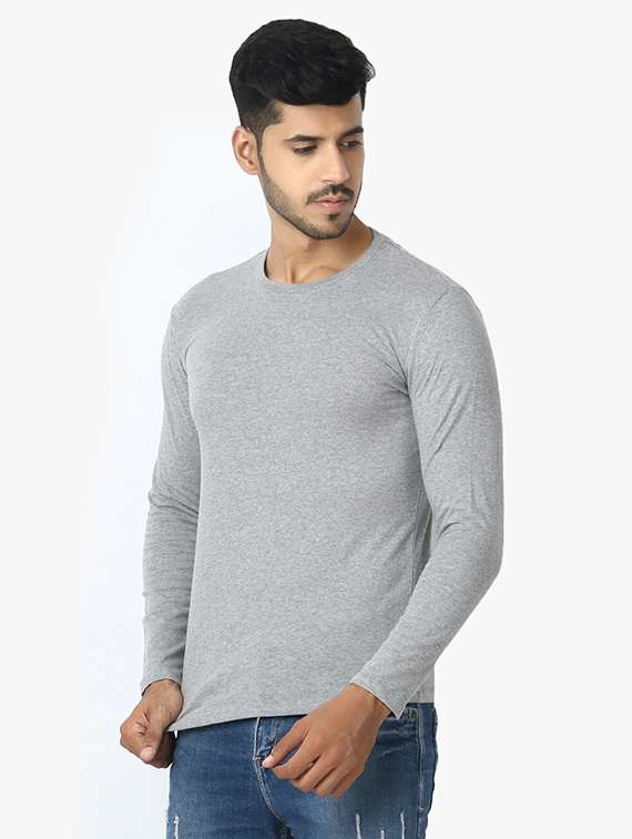 grey solid t-shirt - 17867806 -  Standard Image - 1