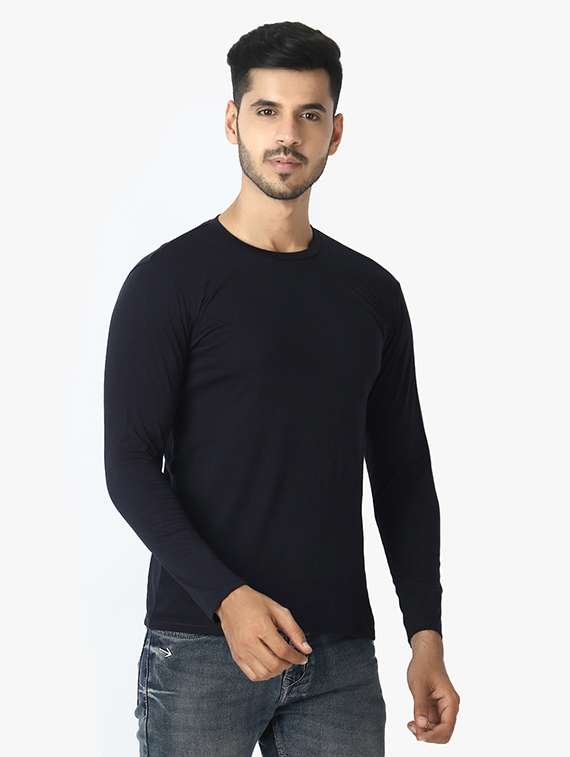 navy blue solid t-shirt - 17867807 -  Standard Image - 1