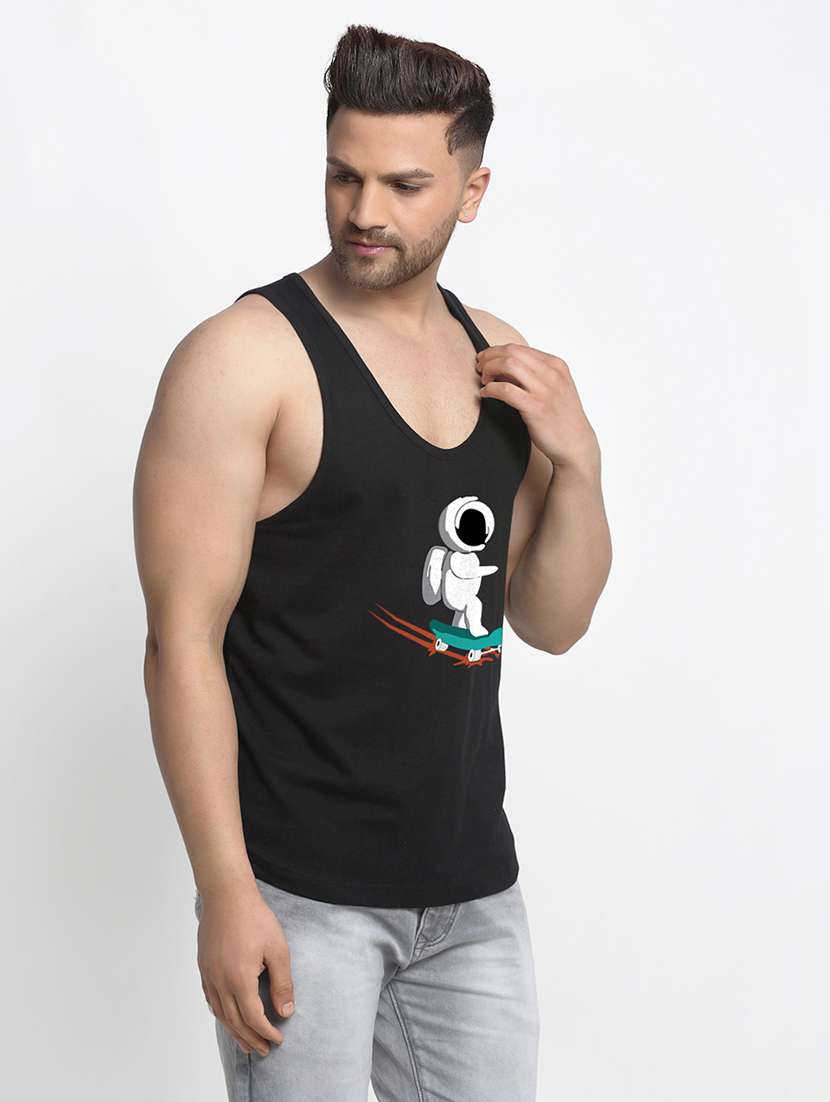 black printed vest - 17868975 -  Standard Image - 1