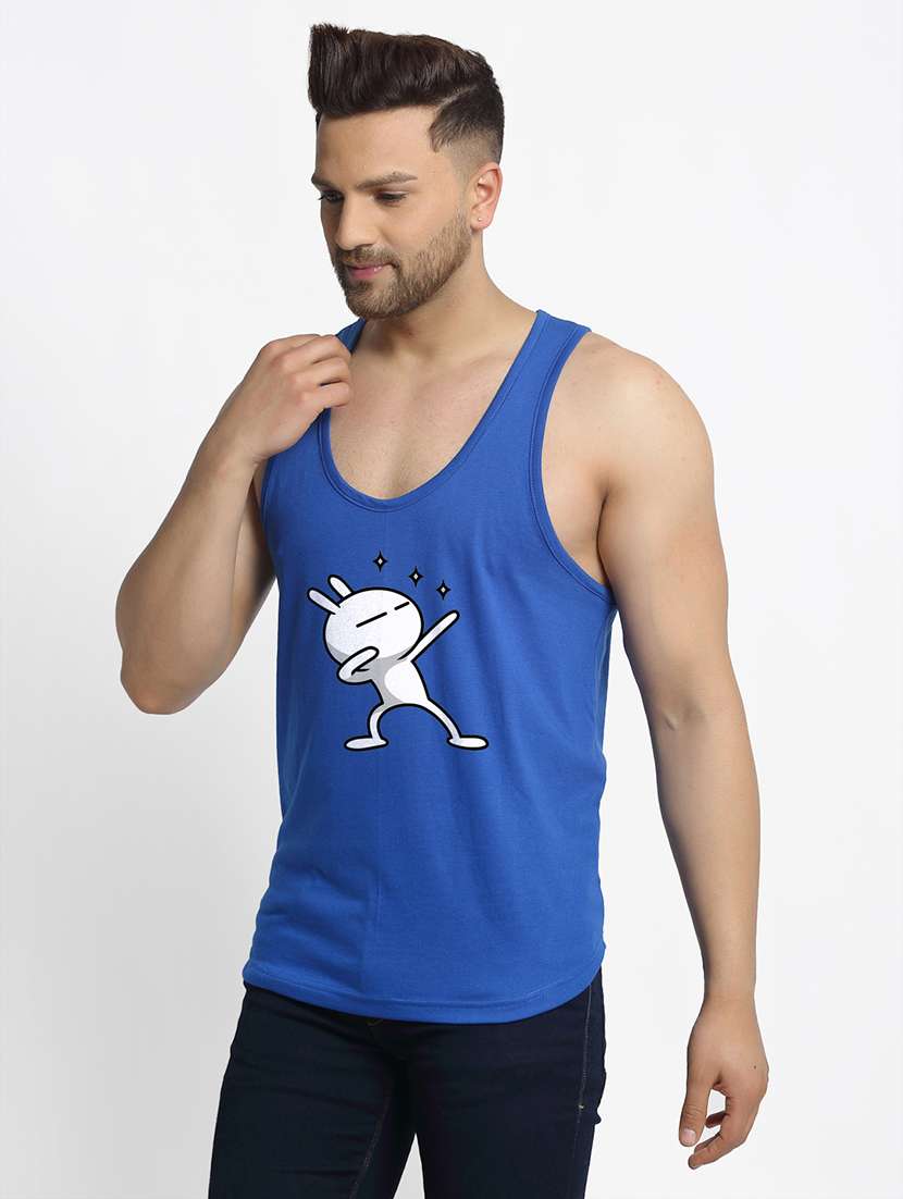 blue printed vest - 17868977 -  Standard Image - 1