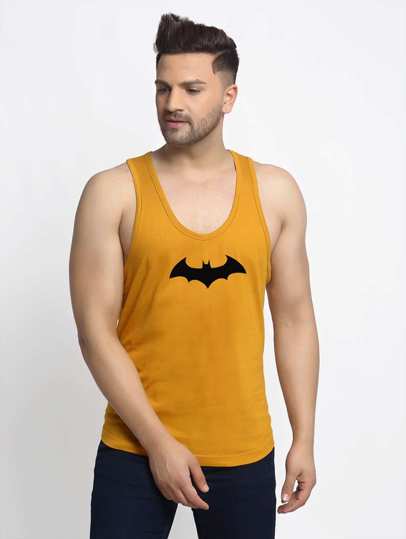 mustard printed vest