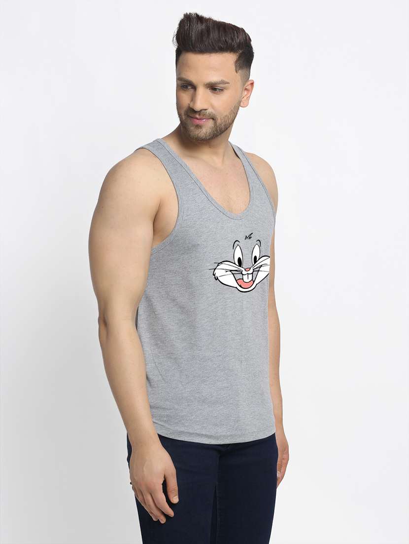 grey printed vest - 17868986 -  Standard Image - 1