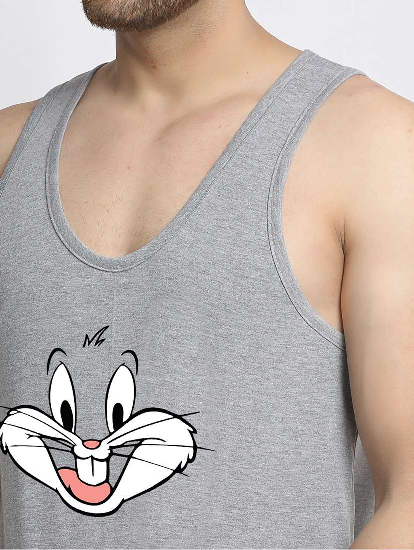 grey printed vest - 17868986 -  Standard Image - 4