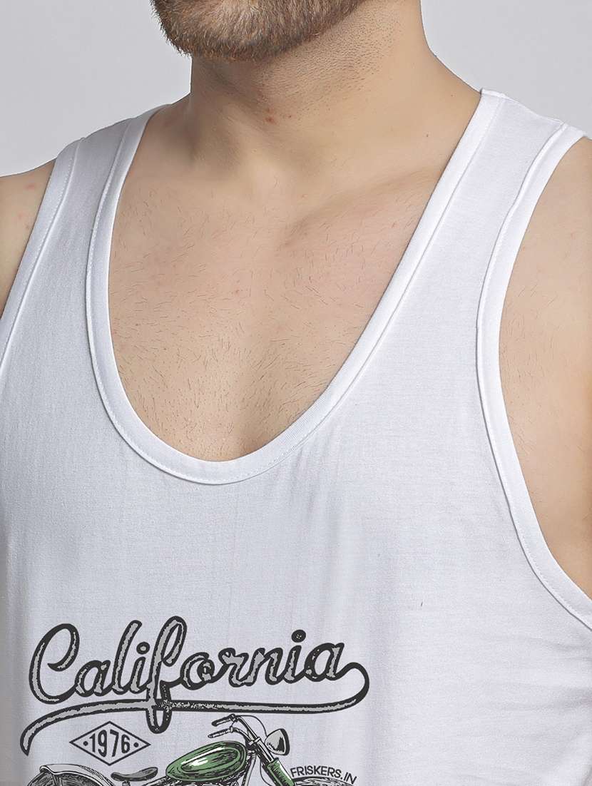 white printed vest - 17869000 -  Standard Image - 4