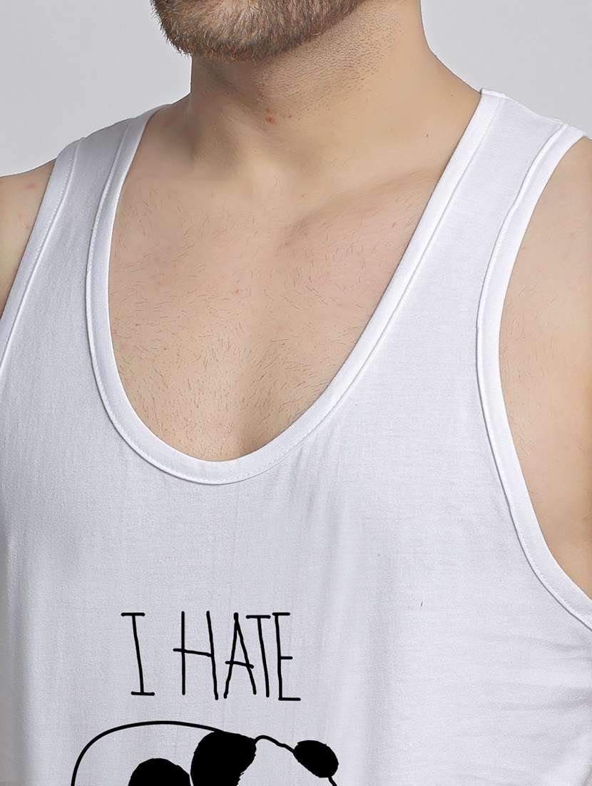 white printed vest - 17869005 -  Standard Image - 4