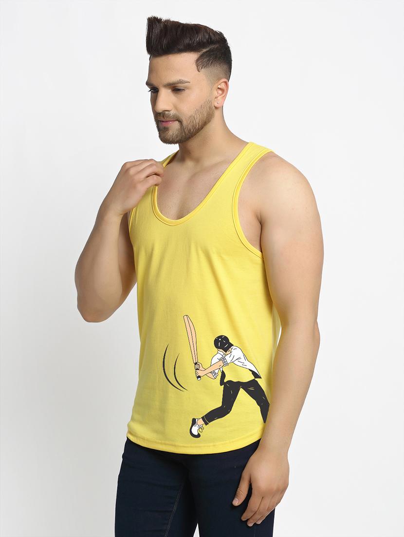 yellow printed vest - 17869007 - Standard Image - 1