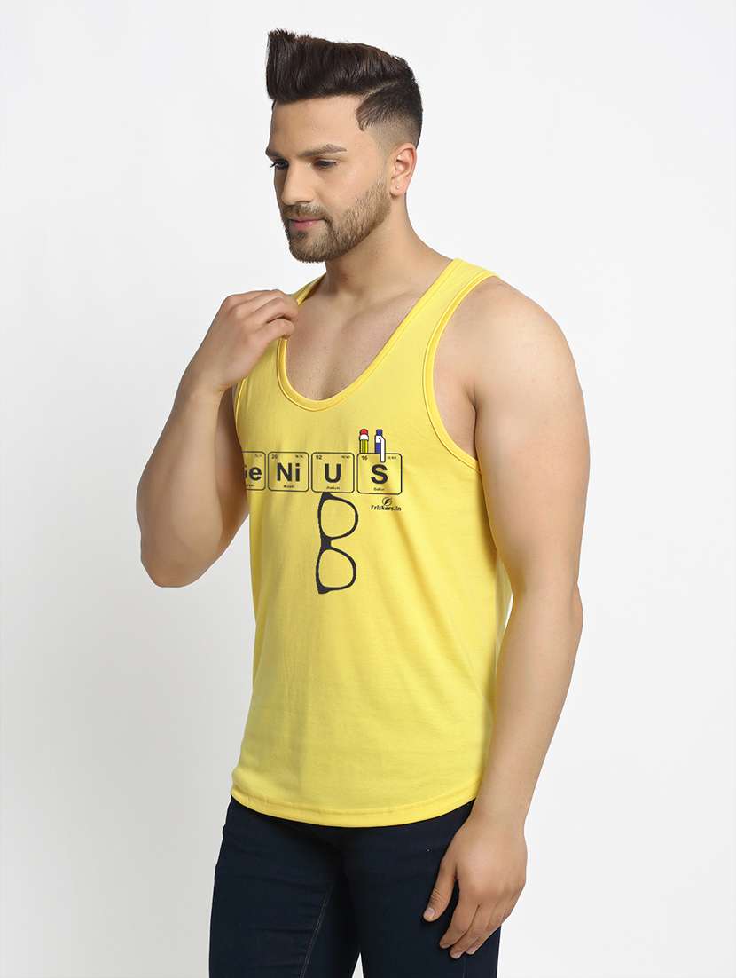 yellow printed vest - 17869009 -  Standard Image - 1